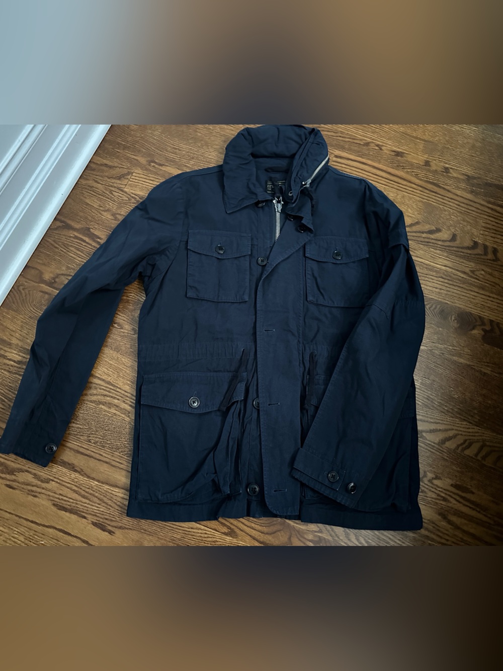J crew field mechanic jacket navy